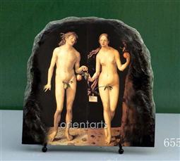 Adam and Eve by Albrecht Durer Oil Painting Reproduction on Marble Slab