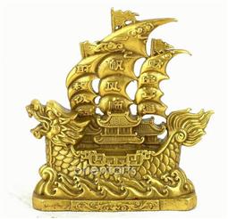 Brass Chinese Dragon Boat
