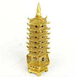 Old  China  bronze  Wenchang pagoda  pagoda   Feng shui treasure