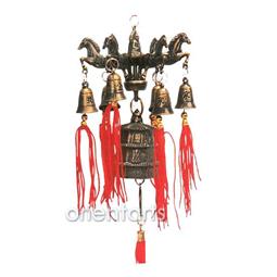 Six Horses with Pagoda Fortune Bells