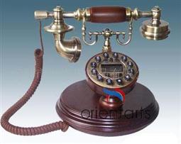Hardwood Old Style Telephone