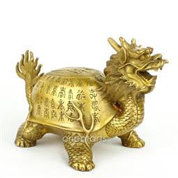 Longevity Feng Shui Dragon Head Tortoise