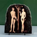 Adam and Eve by Lucas Cranach the Elder Oil Painting Reproduction on Marble Slab