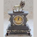 Antique Lion Desktop Clock