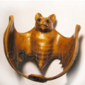 Boxwood Netsuke Bat