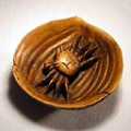 Boxwood Netsuke Crab