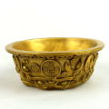 Chinese Brass Bowl with Bats
