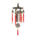 Chinese Pagoda with 5 Dragons Feng Shui Fortune Bells
