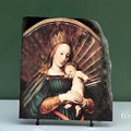 Darmstadt Madonna by Hans Holbein the Younger Oil Painting Reproduction on Marble Slab