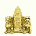 Brass Fu Dogs with Shi Gan Dang