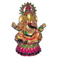 Golden India God Ganesh