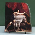 Joseph and Potiphars Wife by Orazio Gentleschi Oil Painting Reproduction on Marble Slab