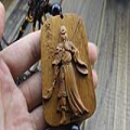 Kwan Kung Rosewood Carving Mystic Knot