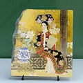 Lady in Qing Imperial Palace Chinese Painting Reproduction on Marble Slab