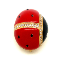 Ladybug Design Alloy Trinket Box