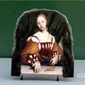 Lais of Corinth by Hans Holbein the Younger Oil Painting Reproduction on Marble Slab