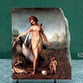 Leda and the Swan by Jacopo Pontormo Oil Painting Reproduction on Marble Slab