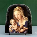 Madonna with a Slice of Pear by Albrecht Durer Oil Painting Reproduction on Marble Slab