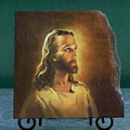 The Head of Christ by Warner Sallman Oil Painting Reproduction on Slate