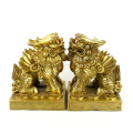 Pair of Brass Pi Yao for Good Luck Feng Shui