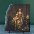 Portrait of Marquise de Pompadour by Francois Boucher Oil Painting Reproduction on Stone