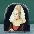Portrait of a Lady by Rogier van der Weyden Oil Painting Reproduction on Marble Slab