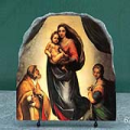 Sistine Madonna by Raphael Sanzio Oil Painting Reproduction on Marble Slab