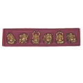 Small Set 6 Pieces Golden Laughing Buddha