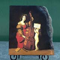 St Cecilia by Domenichino Oil Painting Reproduction on Marble Slab