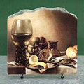 Still Life by Pieter Claesz Oil Painting Reproduction on Marble Slab
