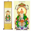 Taoism Patriarch Thangka Silk Painting