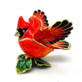 The Beautiful Red Bird Trinket Box