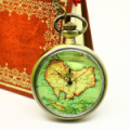 The Europe Map Pocket Watch