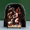 The Holy Family by Raphael Sanzio Oil Painting Reproduction on Marble Slab