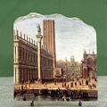 The Piazzetta from the Bacino di San Marco by Gaspar Van Wittel Oil Painting Reproduction on Marble Slab