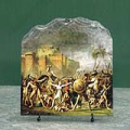 The Sabine Women by Jacques Louis David Oil Painting Reproduction on Marble Slab
