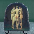 The Three Graces by Jean Baptiste Regnault Oil Painting Reproduction on Slate