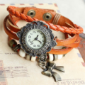 Tie Bracelet leather Rivet Stud Watch