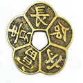 Vintage Plum Blossom Coin Amulet For Good Life