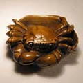 Wood Netsuke Crab