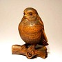 Wooden Netsuke Bird