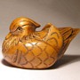 Wooden Netsuke Bird