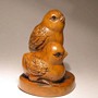 Wooden Netsuke Bird