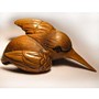 Wooden Netsuke Bird