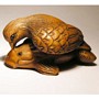 Wooden Netsuke Bird