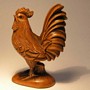 Boxwood Netsuke Cock & Hen