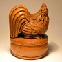 Boxwood Netsuke Cock & Hen