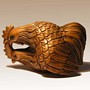 Boxwood Netsuke Cock & Hen