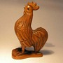 Boxwood Netsuke Cock & Hen