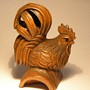 Boxwood Netsuke Cock & Hen